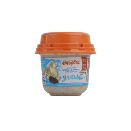 Creme Bom Princípio Sabor Chocolate Branco com Cookies  Pote 160gr 360-58