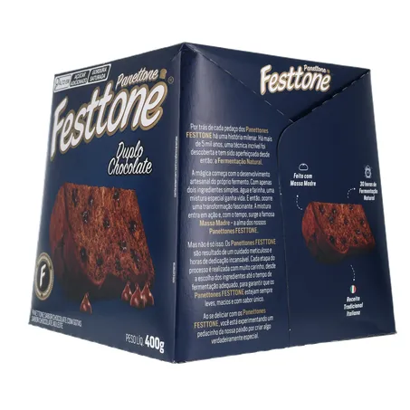 Panettone festtone duplo chocolate 400g 360-23