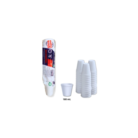COPO DE ISOPOR TÉRMICO 180ML C/25UN ULTRACOPO