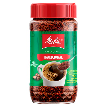 Café Solúvel Granulado Tradicional Melitta Pote 160g