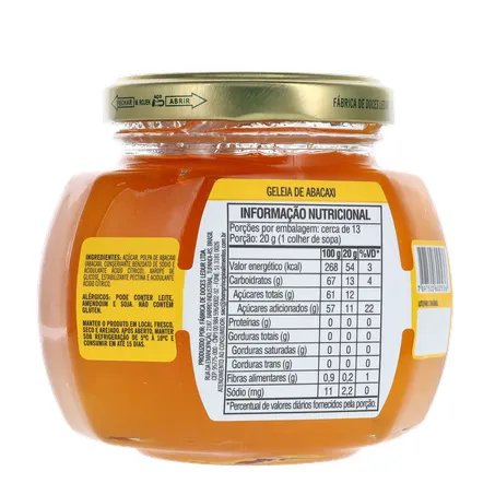 GELEIA TRADICIONAL DE ABACAXI 250G BOM PRINCIPIO 360-16