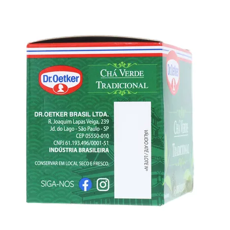 CHÁ DR OETKER VERDE TRADICIONAL SAQUINHO 10UN 360-28