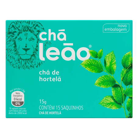 Chá Leão Ervas Hortelã Caixa 15G