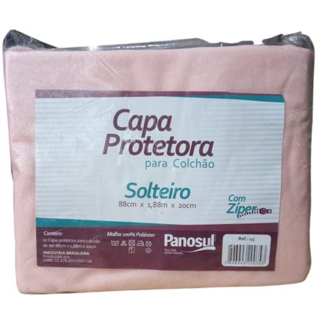 Hiper textil capa de colchao poliester solteiro 88x188x20