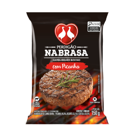 Hamburguer bovino perdigao picanha 150g