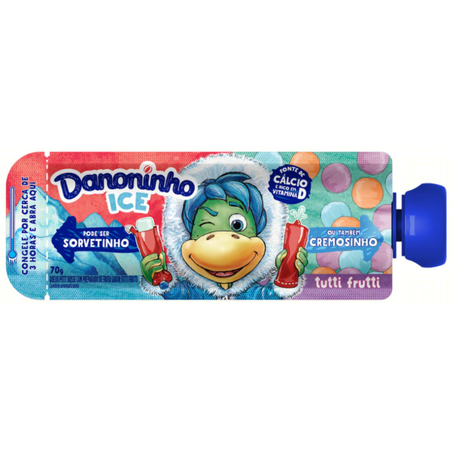 Iogurte danoninho ice poucetutti fru 70g