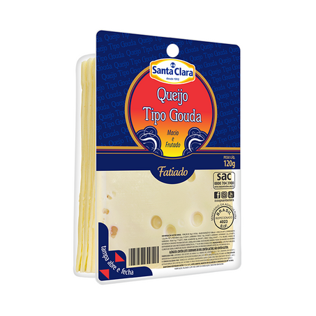 Queijo Tipo Gouda Fatiado Santa Clara