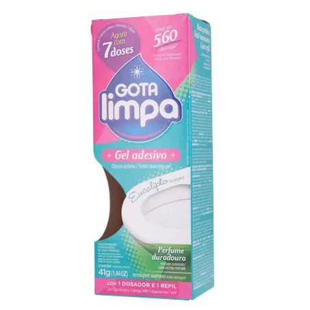 Desodorizador Gota Limpa gel adesivo eucalipto 41g 360-2