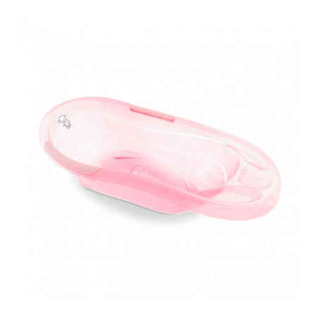 Banheira Infantil Cajovil Aconchego Translúcido Rosa 22L