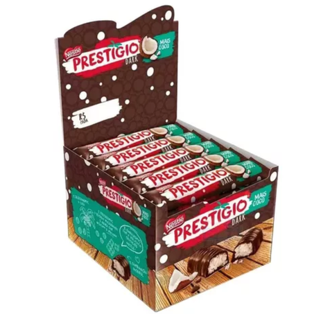 Chocolate barrinha prestigio 33g dark pcc/30
