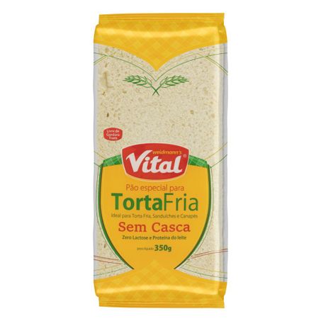Pão para torta fria sem casca zero lactose vital weidmann's