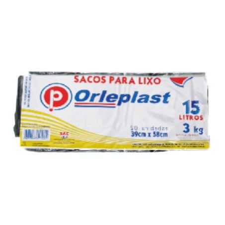 SACO P/LIXO ORLEPLAST 15L