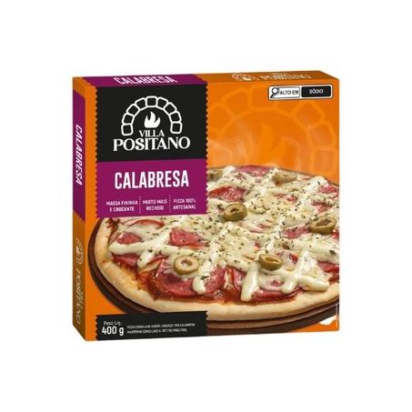 Pizza Villa Positano Sabor Calabresa 400g