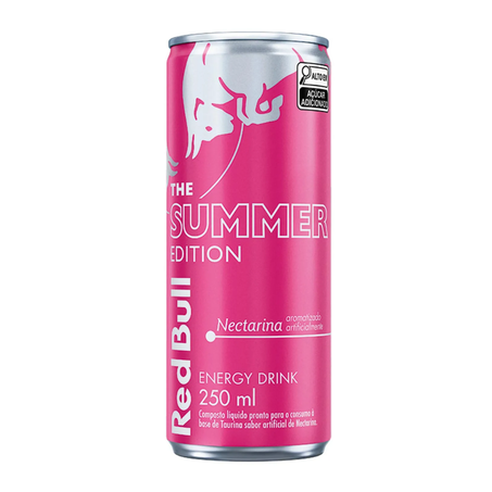 Energetico red bull 250ml lata nectarina sugar free