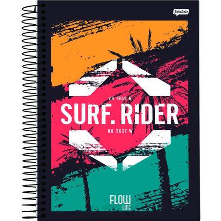 Caderno jandaia flow line c/d 80fls