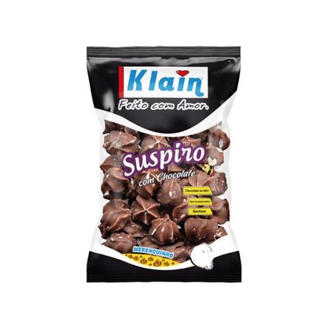 BISCOITO KLAIN SUSPIRO CHOCOLATE PRETO 140G