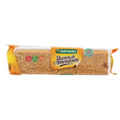 Paçoca de amendoim tablete guimarães 180g