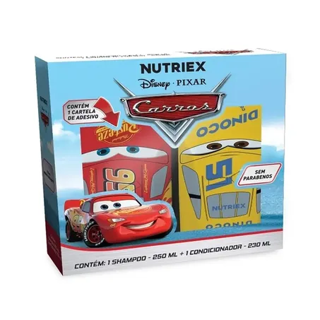 Kit Nutriex Carros Shampoo 250ml e Condicionador 230ml 
 