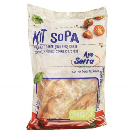 KIT SOPA AVE SERRA CONGELAD 1KG