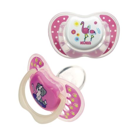Chupeta Silicone Kuka Lumina Day%Night Número 2 Rosa