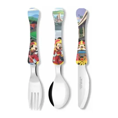 Jogo de Talheres Simonaggio Disney Kids Mikey 3 Peças