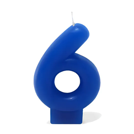 VELA NUMERADA KIREY AZUL N-6