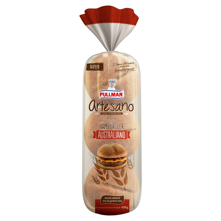 Pão de Hambúrguer Artesano 420g - Australiano