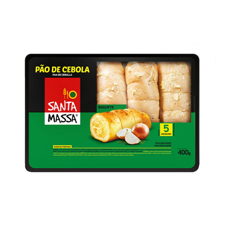 Pão de Cebola Santa Massa 400g - Tradicional