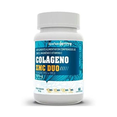 COLAGENO ZMC DUO 1270MG 60COMP APISNUTRI 360-1