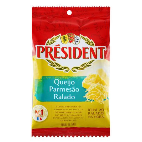 QUEIJO PRESIDENT RALADO PARMESAO 50G