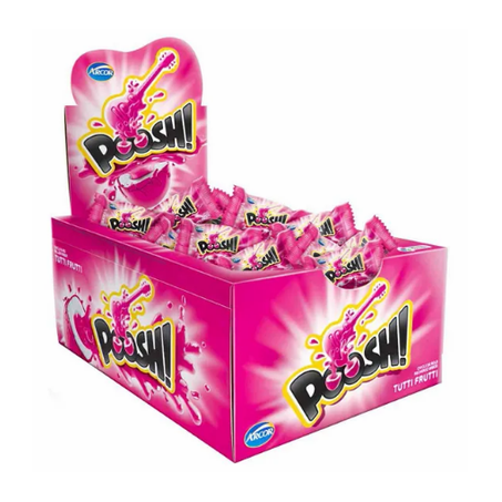 CHICLETES BOLA ARCOR POOSH 200G TUTTI FRUTTI