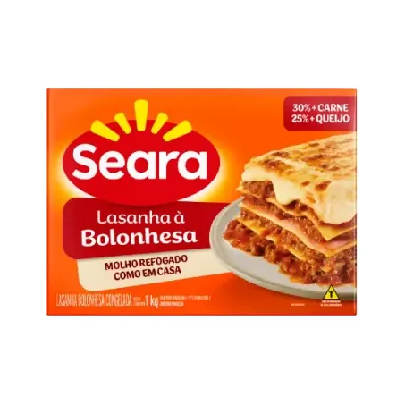Lasanha Seara 1kg Bolonhesa