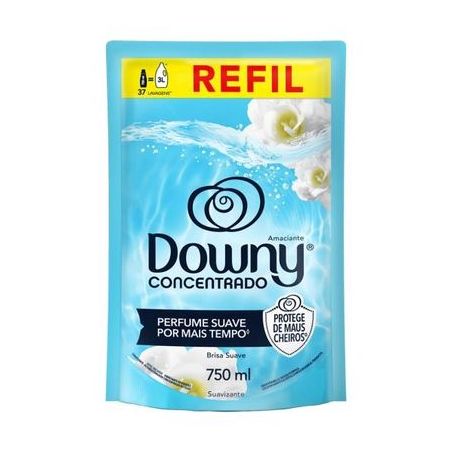 Amaciante downy concentrado brisa suave sache refil 750ml