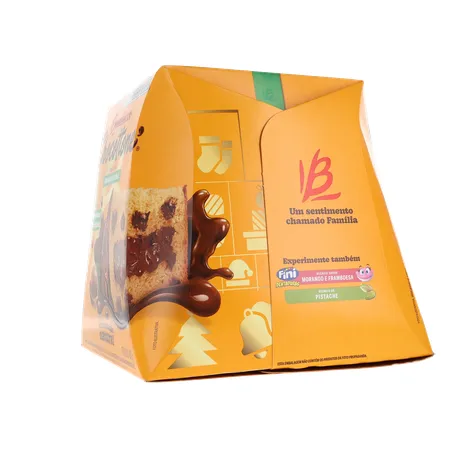 Panettone Bauducco Chocolate e Avelã Caixa 450gr 360-25