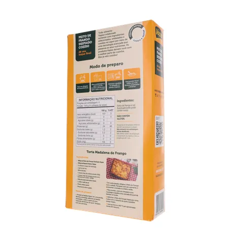 Peito de Frango Vapza Desfiado E Cozido Caixa 400G 360-21