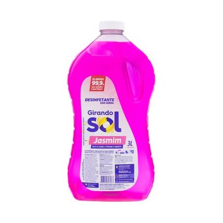 Desinfetante Uso Geral Jasmim Girando Sol Frasco 3LT