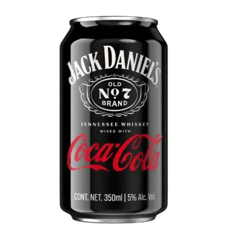 Bebida Coca Cola Alcoólica Mista Jack Daniels Lata 350ml 
 