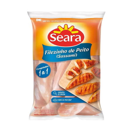 Filezinho De Frango Temperado Cong Seara Pct 1kg