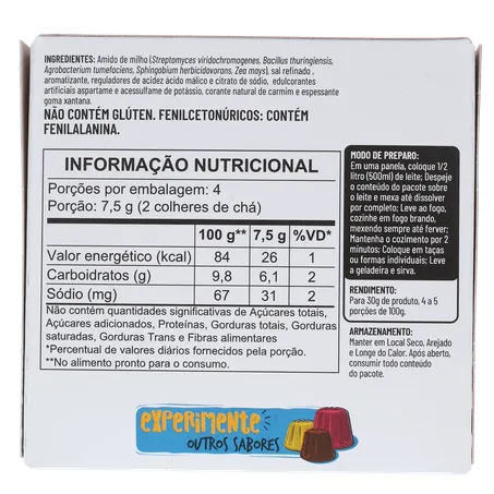PUDIM ZERO MORANGO 30G - APTI 360-18