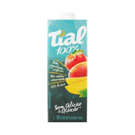 Suco Manga E Maçã Tial 100% Caixa 1LT