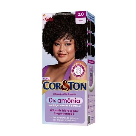 TINTA COR&TON SEM AMONIA PRETO 2.0