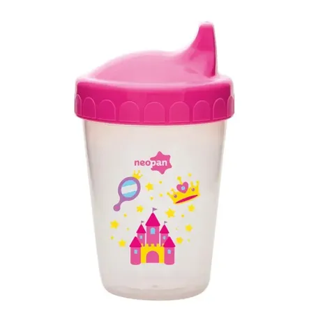 Copo Neopan 250ml Decorado Antivazamento Rosa 7502