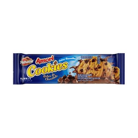 BISC.RICHESTER AMORI COOKIES BAUNILHA C/GOTAS CHOC