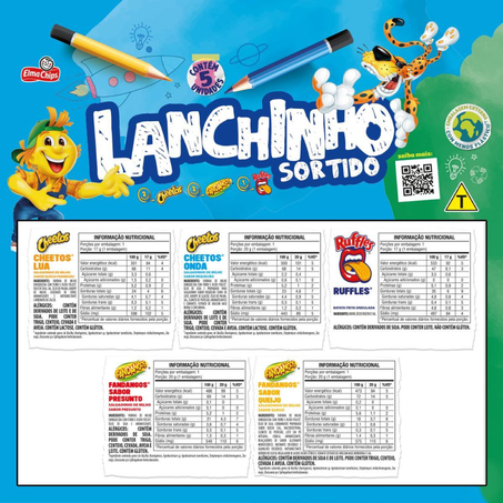 Salgadinho Sortido Lanchinho Elma Chips 94g 360-3