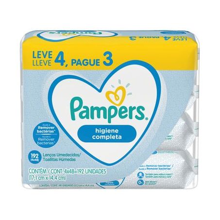LENCO UMEDECIDO PAMPERS C/48 HIGIENE COMPLETA