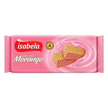 Biscoito Wafer Isabela Morango 100G