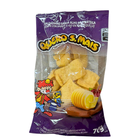 Salgadinho Quero S. Mais De Milho Alho Na Manteiga Pacote 70g 
 