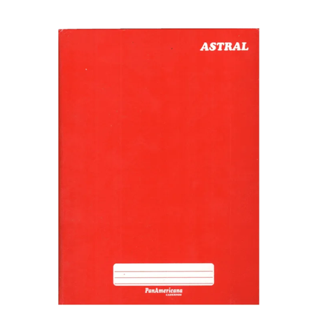 Caderno panamericana grande capa dura 96 folhas vermelho brochura