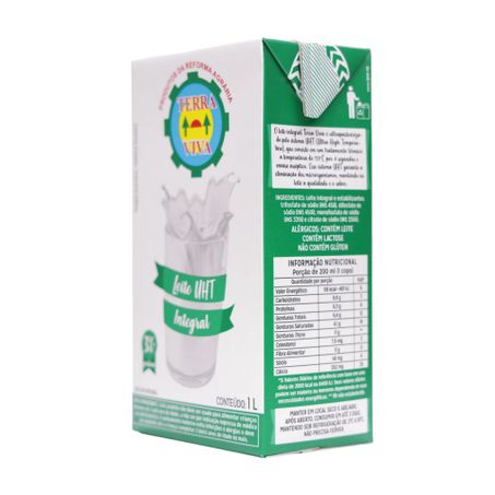 Leite UHT Integral Terra Viva Caixa 1lt 360-9