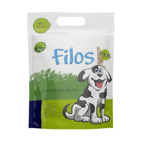 Palito couro defumado pequeno filos 1kg
